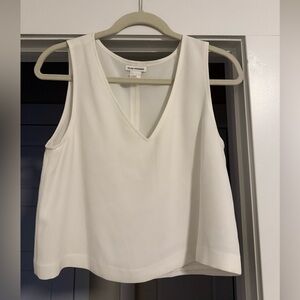 Club Monaco Cream Sleeveless Tank Top